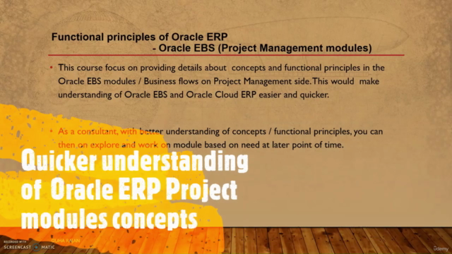 Functional Principles of Oracle ERP (EBS) - Project Modules – Screenshot 3