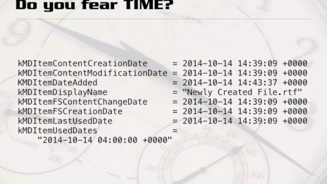 Surviving Digital Forensics: Understanding OS X Time Stamps – Screenshot 2