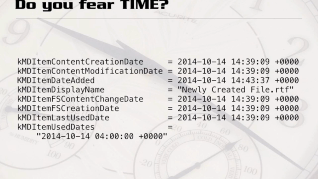 Surviving Digital Forensics: Understanding OS X Time Stamps – Screenshot 4