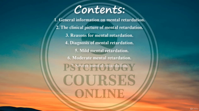 Introduction to Psychopathology – Mental Retardation – Screenshot 3