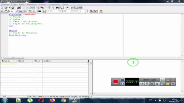 Estude lógica de programação com Visualg – Screenshot 2