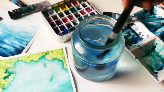 Watercolor masterclass - A complete guide to paint Seascapes – Screenshot 1