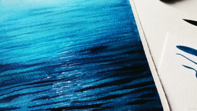 Watercolor masterclass - A complete guide to paint Seascapes – Screenshot 2