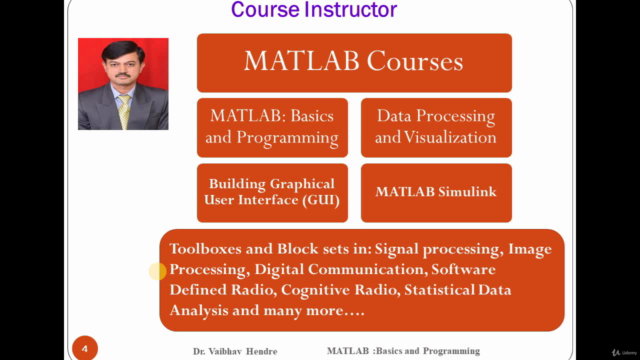 MATLAB -Basics and Programming – Screenshot 1