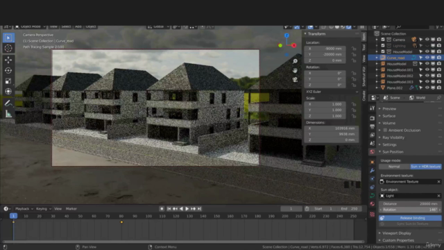 Architectural CAD & 3D Rendering – FreeCAD & Blender – Screenshot 2