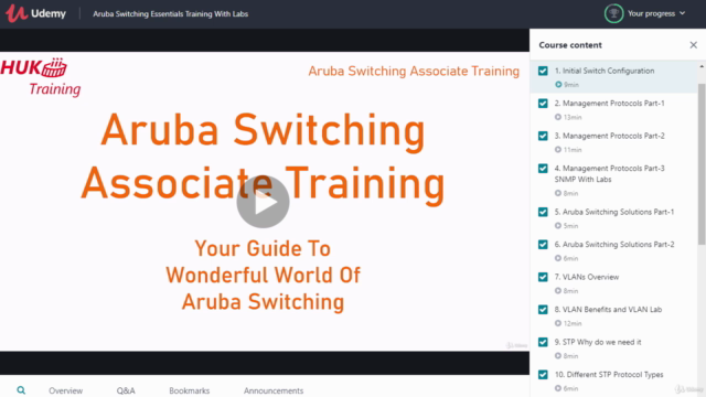 Aruba Switching Training With Labs For ACA ACSA ACSP HPE – Screenshot 1