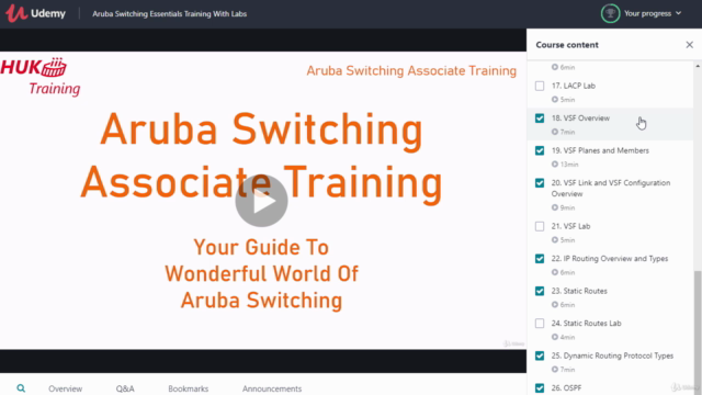 Aruba Switching Training With Labs For ACA ACSA ACSP HPE – Screenshot 2