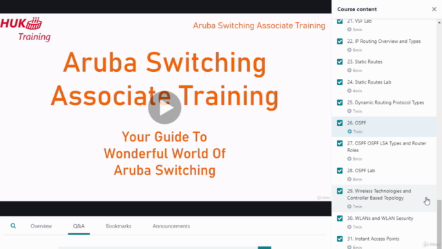 Aruba Switching Training With Labs For ACA ACSA ACSP HPE – Screenshot 3