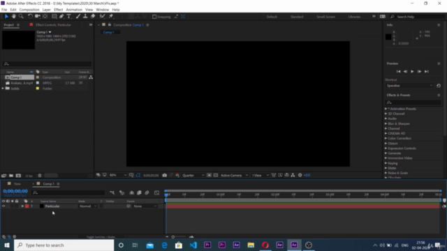 Create Energy Effects Trapcode Particular in After Effects – Screenshot 2