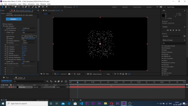 Create Energy Effects Trapcode Particular in After Effects – Screenshot 4