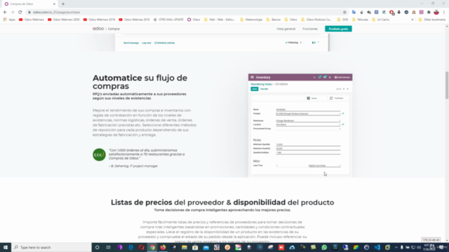 Curso de Odoo 13 14 15 16 17 18 Modulo de Compras – Screenshot 2