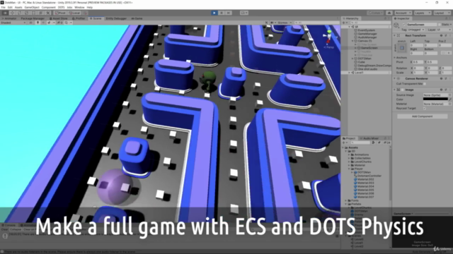 Unity DOTS Fundamentals - Making a full game with ECS – Screenshot 1
