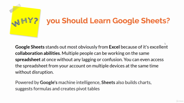 Google Sheets Basic to Advance Course – Screenshot 1