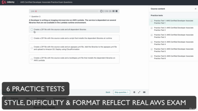 AWS Certified Developer Associate Practice Exams DVA-C02 – Screenshot 3