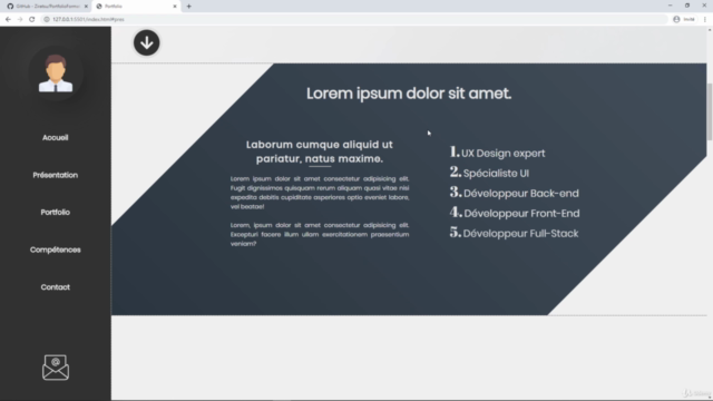 Créer un site de A à Z : Le Portfolio – Screenshot 1
