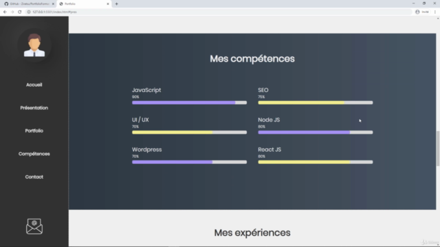 Créer un site de A à Z : Le Portfolio – Screenshot 2