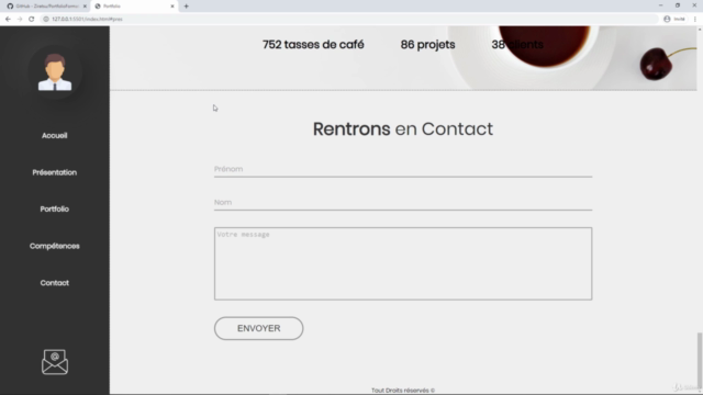 Créer un site de A à Z : Le Portfolio – Screenshot 3
