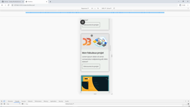 Créer un site de A à Z : Le Portfolio – Screenshot 4