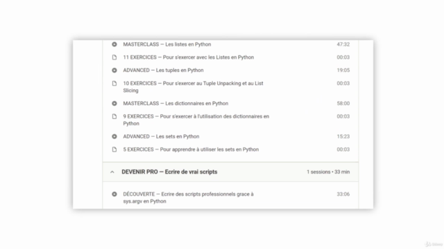 Python — Le Cours Ultime pour Débuter la Programmation – Screenshot 2