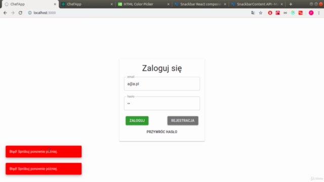 Kurs React, Redux - frontend - aplikacja w 12 godzin – Screenshot 4