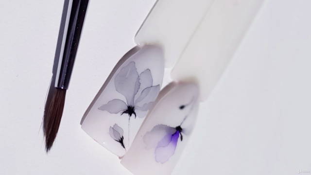 Nail Art - La tecnica dell'acquerello di Elena Mufazzalova – Screenshot 4