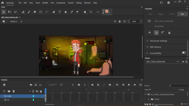 Animating Walks, Runs and Poses in Adobe Animate – Screenshot 2
