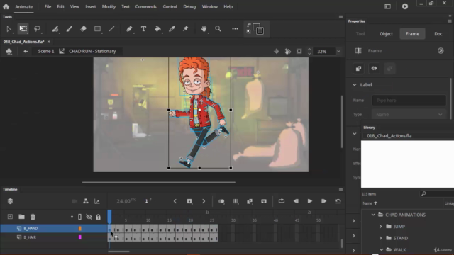 Animating Walks, Runs and Poses in Adobe Animate – Screenshot 3
