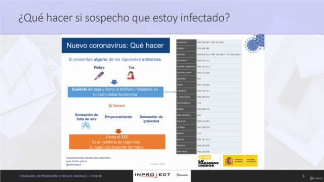 Formación en prevención de riesgos laborales - COVID-19 – Screenshot 3