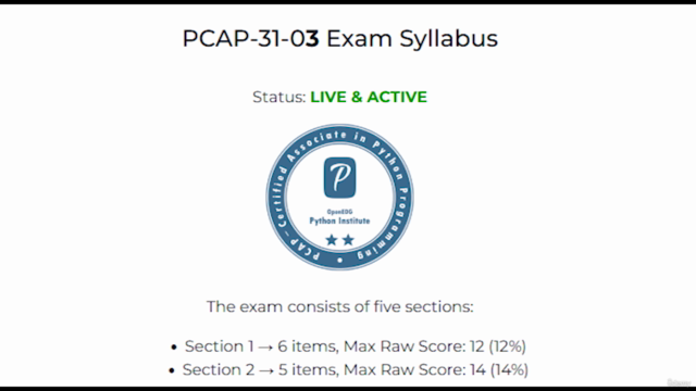 PCAP Certified Associate in Python Programming [PCAP-31-03] – Screenshot 2