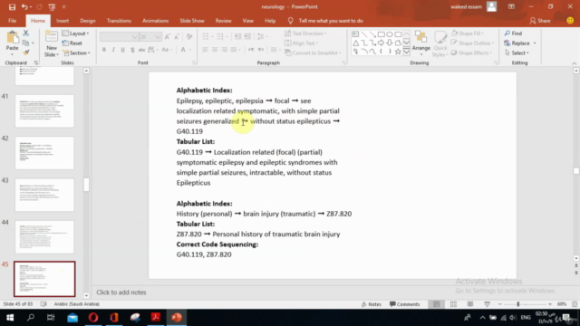 ICD 10 CM التكويد الطبي الجزء الاول: التصنيف العالمي للامراض – Screenshot 4
