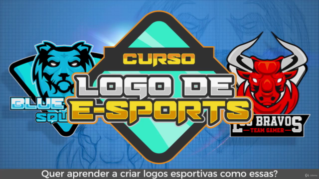 Curso de Criação de Logo Esportivas no Adobe Ilustrator – Screenshot 1