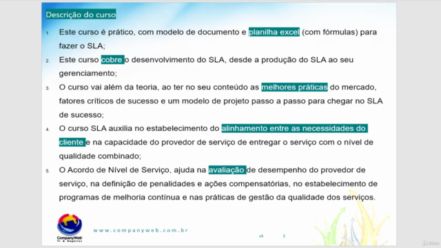 SLA na Gestão de Contratos – Screenshot 1