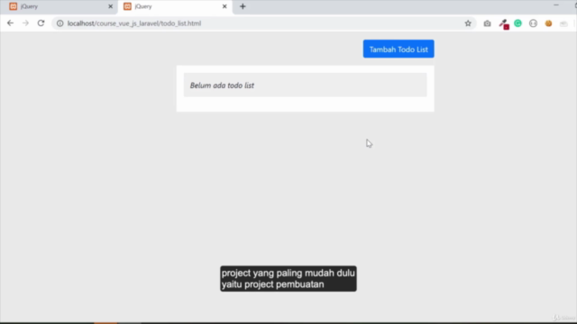 Belajar Membuat To Do List dengan VUE JS & Laravel – Screenshot 2