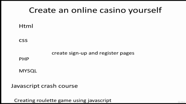 Create an online casino website by mysql,php and javascript – Screenshot 3
