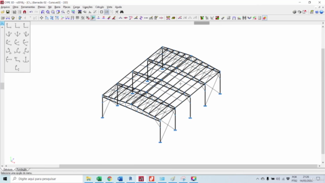 Estrutura Metálica direto ao ponto (Cype 3D) – Screenshot 3