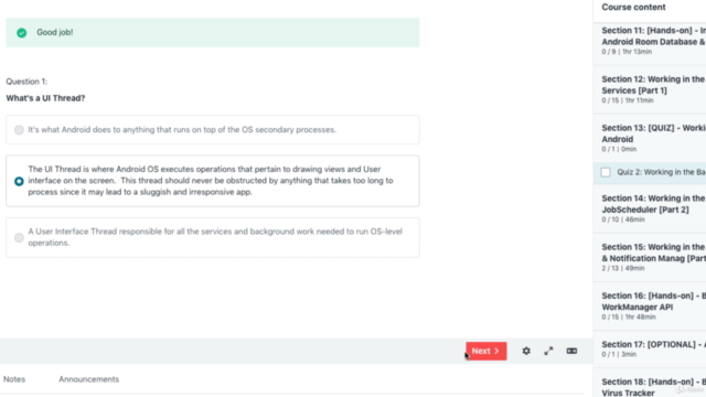 The Complete Intermediate Android Masterclass – Screenshot 4