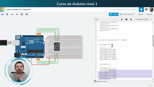 Arduino, electrónica y programación C desde cero - Nivel 1 – Screenshot 3