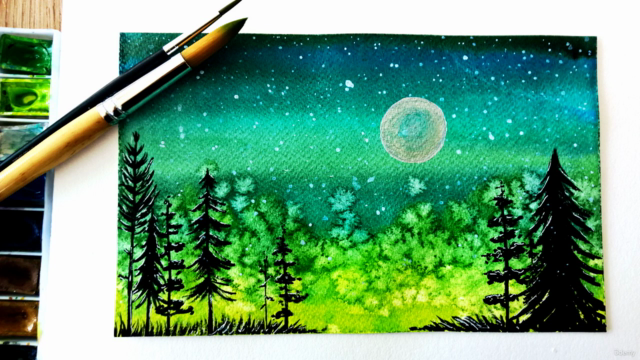 Learn To Paint 8 Magical Watercolor Art Projects – Screenshot 2
