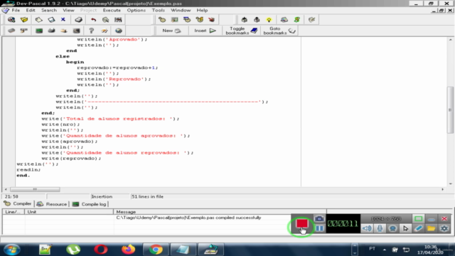 Curso básico de Pascal for Windows – Screenshot 1