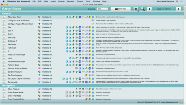 FileMaker Scripting Reference – Screenshot 2
