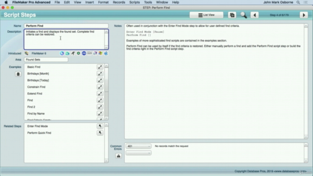 FileMaker Scripting Reference – Screenshot 3