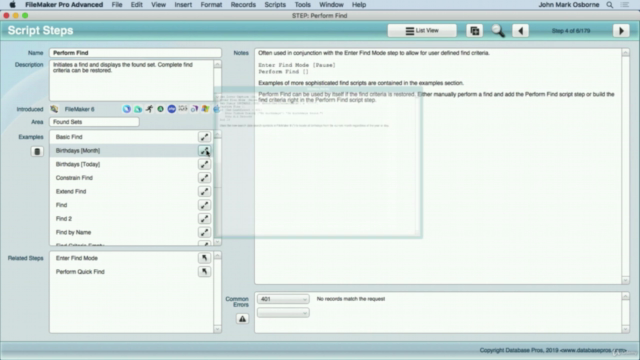 FileMaker Scripting Reference – Screenshot 4