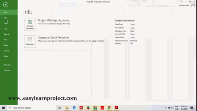 Project and Project Management # - Screenshot_03