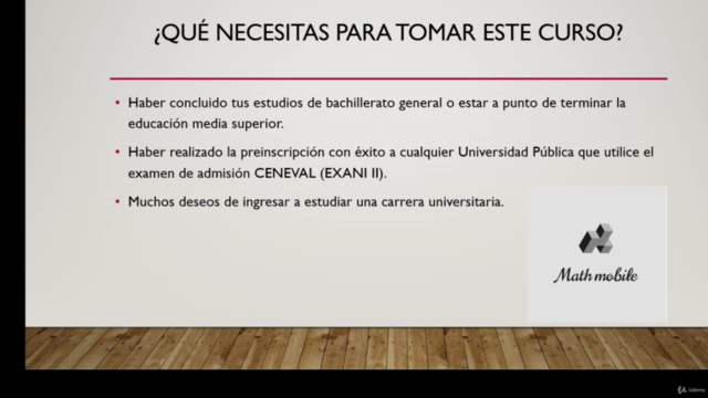 Curso de la guía EXANI II PENSAMIENTO MATEMÁTICO – Screenshot 1