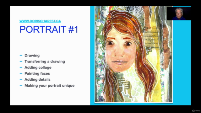 Portraits in Mixed Media Collage – Screenshot 1