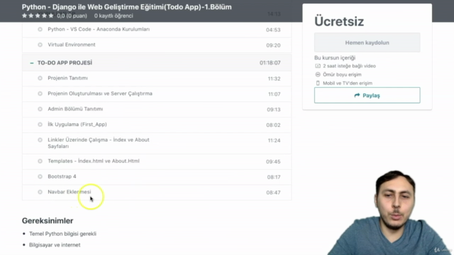 Python - Django ile Web Geliştirme Eğitimi(Todo App)-2.Bölüm – Screenshot 3