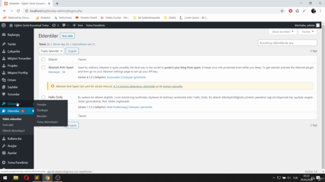 Sıfırdan İleri Seviyeye Wordpress ile Tema Yapımı | 2020 – Screenshot 1