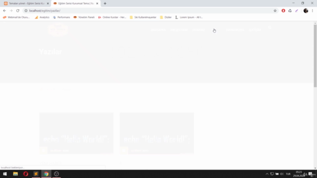 Sıfırdan İleri Seviyeye Wordpress ile Tema Yapımı | 2020 – Screenshot 3