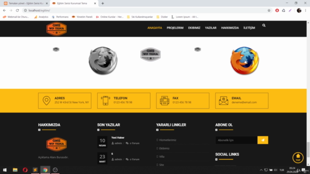 Sıfırdan İleri Seviyeye Wordpress ile Tema Yapımı | 2020 – Screenshot 4