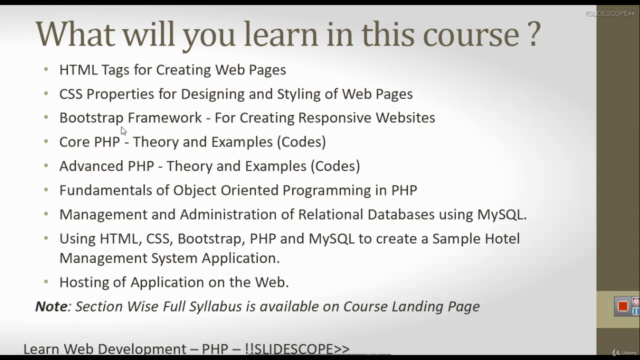 Learn Web Development - PHP, MySQL, HTML, CSS & Bootstrap, – Screenshot 1